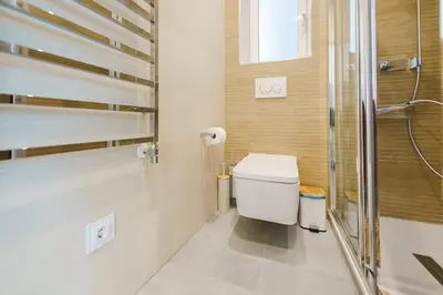 Un baño de Exclusive temporary flat with central balconies Temporal AFI332D