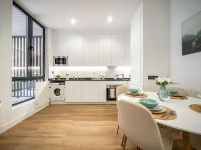 Una cocina o zona de cocina en The Glass Cube