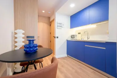 Una cocina o zona de cocina en Iconic Suites