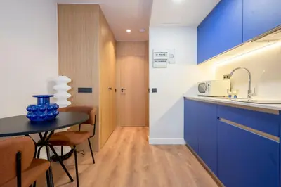 Una cocina o zona de cocina en Iconic Suites