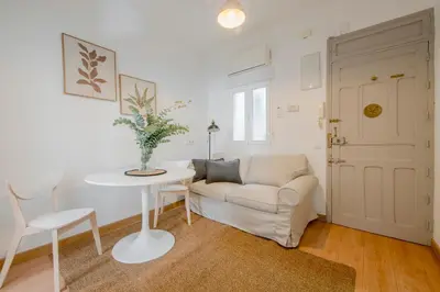 Zona de estar de Warm Apartment in Salamanca