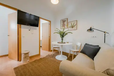 Zona de estar de Warm Apartment in Salamanca