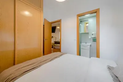 Cama o camas de una habitación en Warm Apartment in Salamanca