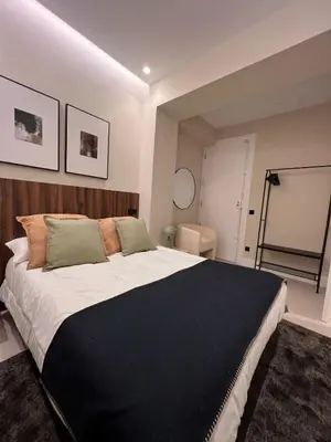 Cama o camas de una habitación en Deluxe apartment in Retiro
