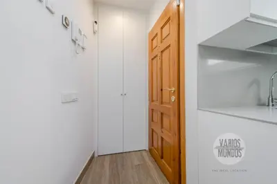 Una cocina o zona de cocina en Central Apartments en Plaza Mayor