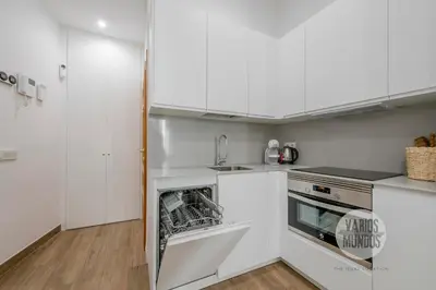 Una cocina o zona de cocina en Central Apartments en Plaza Mayor