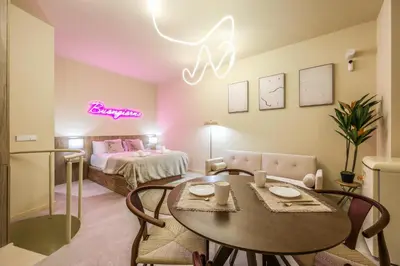 Cama o camas de una habitación en Enjoy your Best Stay in the Center of Madrid