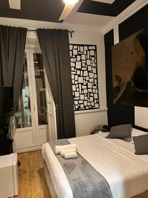 Cama o camas de una habitación en Suite Madrid (B4)