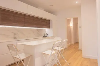 Una cocina o zona de cocina en Temporary central apartment in the Retiro Temporal IBI385A