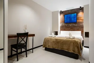 Cama o camas de una habitación en New & Cozy in Chamberi Malasaña