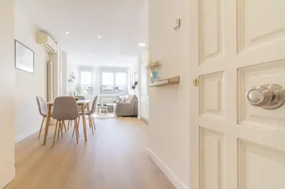 Zona de estar de Remarkable 1BR with lovely decor in Chueca