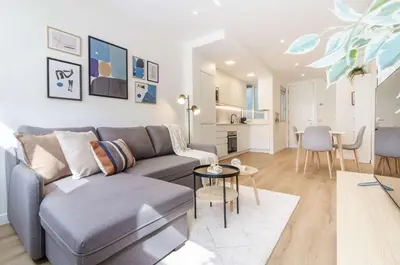 Una cocina o zona de cocina en Remarkable 1BR with lovely decor in Chueca