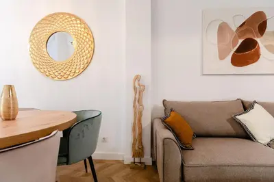 Zona de estar de Luxury central apartment
