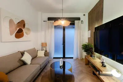 Zona de estar de Luxury central apartment