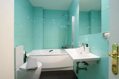 Un baño de Lovely apartment temporal Madrid Centro SBE282D
