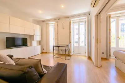 Zona de estar de Lovely apartment temporal Madrid Centro SBE282D