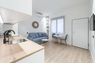 Zona de estar de Fantastico Apartamento en Azca QB