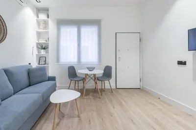 Zona de estar de Fantastico Apartamento en Azca QB