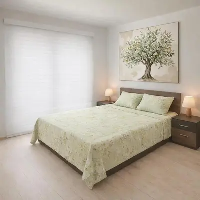 Cama o camas de una habitación en Hermoso apartamento estudio en el centro de Madrid