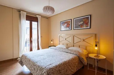 Cama o camas de una habitación en Tranquilo, céntrico y luminoso