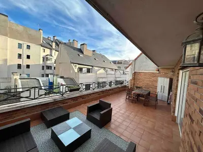 Zona de estar de Spacious and bright penthouse with Terrace