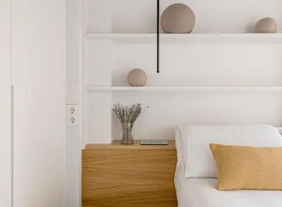 Cama o camas de una habitación en Espectacular piso cerca al parque del Retiro