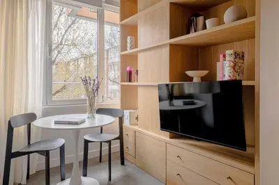 Una cocina o zona de cocina en Maravilloso piso cerca al parque del Retiro