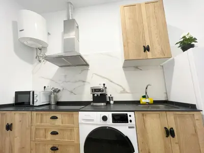 Una cocina o zona de cocina en Cerca del centro y luminoso