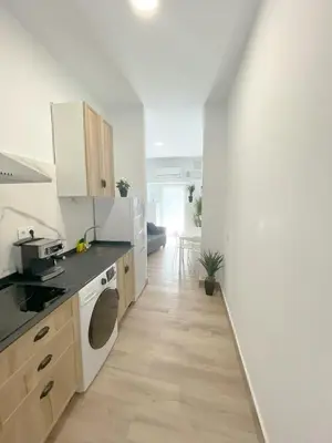 Una cocina o zona de cocina en Cerca del centro y luminoso