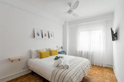 Cama o camas de una habitación en La Latina Life - 2 dormitorios con Balcón