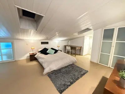Cama o camas de una habitación en Apartment in Chueca