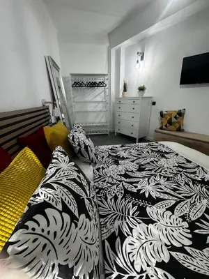 Cama o camas de una habitación en Madrid Style & Comfort 5