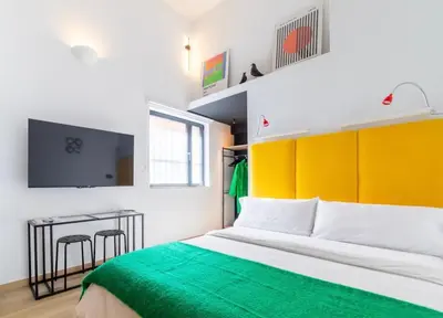 Cama o camas de una habitación en Casa Debod