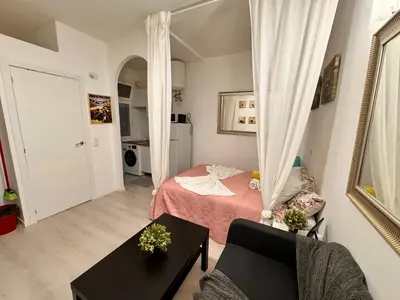 Cama o camas de una habitación en Apartamento Ile Valleca Madrid