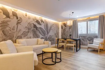 Zona de estar de HA Retiro Suites