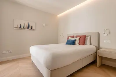 Cama o camas de una habitación en Spectacular flat for 8 pax near Puerta del Sol - Alcala
