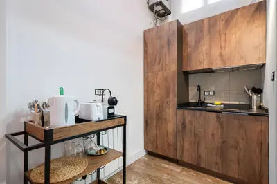 Una cocina o zona de cocina en Charming flat in Madrid Rio - Monedero