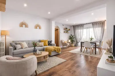 Zona de estar de AH -Tu piso ideal en Retiro - Moderno y con estilo