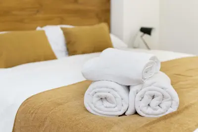 Cama o camas de una habitación en Luxury V - Ferga Suites