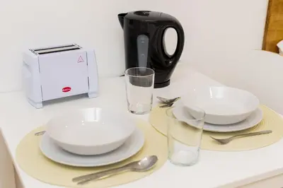Utensilios para hacer té y café en Luxury II - Ferga Suites