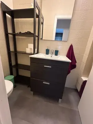 Un baño de Habitaciones en Ferrocarril