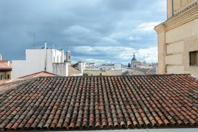 Vista general de Madrid o vista desde el apartamento