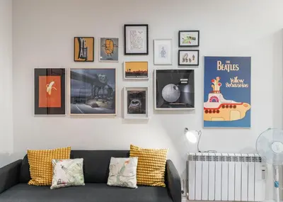 Zona de estar de Cozy renovated -1BD 1BATH -Antón Martín
