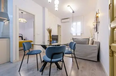 Zona de estar de AH - Atocha Loft con encanto - Diseño y localización top