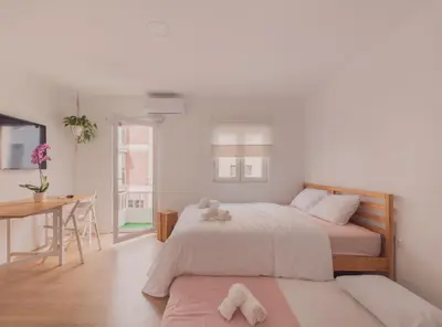 Cama o camas de una habitación en Wood 3