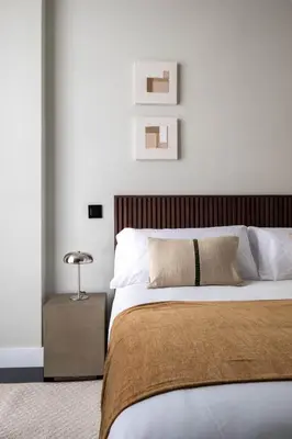 Cama o camas de una habitación en My Suite Madrid