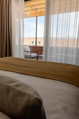 Cama o camas de una habitación en My Suite Madrid