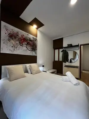 Cama o camas de una habitación en Plaza España B
