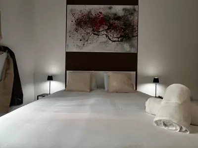 Cama o camas de una habitación en Plaza España B