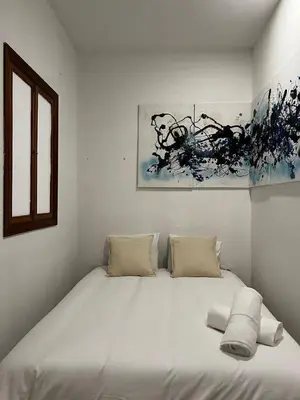 Cama o camas de una habitación en Plaza España B